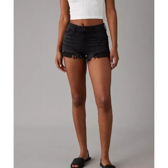 NWT American Eagle Women's Next Level High-Waisted Denim Short-Size 23W - Picture 2 of 6